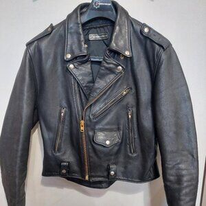 Vintage Motorcycle Jacket, Size 46